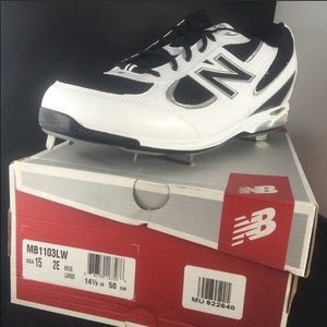 New Balance baseball cleats NEW in box size 15